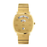 Gucci Men’s Swiss Made Quartz Gold Stainless Steel White Dial 38mm Watch YA157409