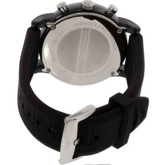 Emporio Armani Men’s Quartz Silicone Strap Black Dial 41mm Watch AR1053