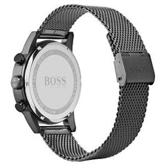 Hugo Boss Men’s Chronograph Quartz Stainless Steel Grey Dial 44mm Watch 1513674