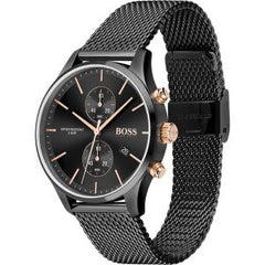 Hugo Boss Men’s Quartz Stainless Steel Black Dial 42mm Watch 1513811