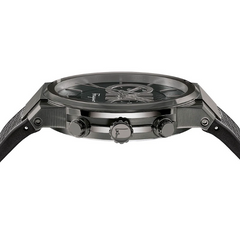 Ferragamo Men’s Swiss Made Quartz Black Silicone Strap Black Dial 41mm Watch SFME00621