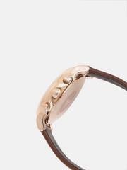 Emporio Armani Men’s Quartz Leather Strap Beige Dial 38mm Watch AR2074