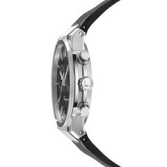 Ferragamo Men’s Swiss Made Quartz Black Silicone Strap Black Dial 41mm Watch SFME00121