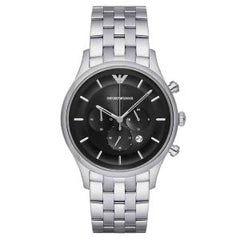 Emporio Armani Men’s Chronograph Black Dial 43mm Watch AR11017
