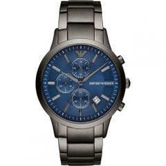 Emporio Armani Men’s Analogue Quartz Stainless Steel Blue Dial 43mm Watch AR11215