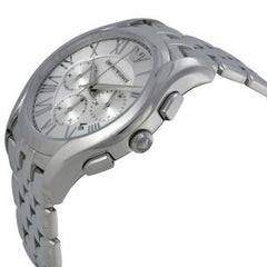 Emporio Armani Men’s Chronograph Stainless Steel Silver Dial 45mm Watch AR1702