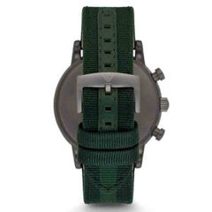 Emporio Armani Men’s Quartz Leather Strap Green Dial 46mm Watch AR1950