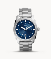 Fossil Men’s Quartz Silver Stainless Steel Blue Dial 42mm Watch FS5340