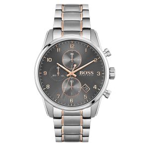 Hugo Boss Men’s Chronograph Analogue Quartz Stainless Steel Strap 44mm Watch 1513789