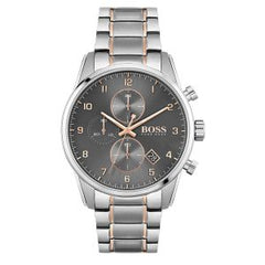 Hugo Boss Men’s Chronograph Analogue Quartz Stainless Steel Strap 44mm Watch 1513789