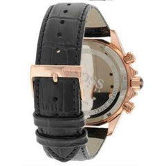 Hugo Boss Men’s Quartz Leather Strap Black Dial 46mm Watch 1513179