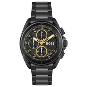 Hugo Boss Men’s Quartz Black Stainless Steel Black Dial 44mm Watch 1513950