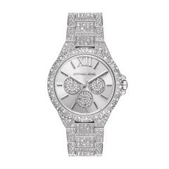 Michael Kors Women’s Quartz Silver Pave Stainless Steel Silver Dial 42mm Watch MK6957