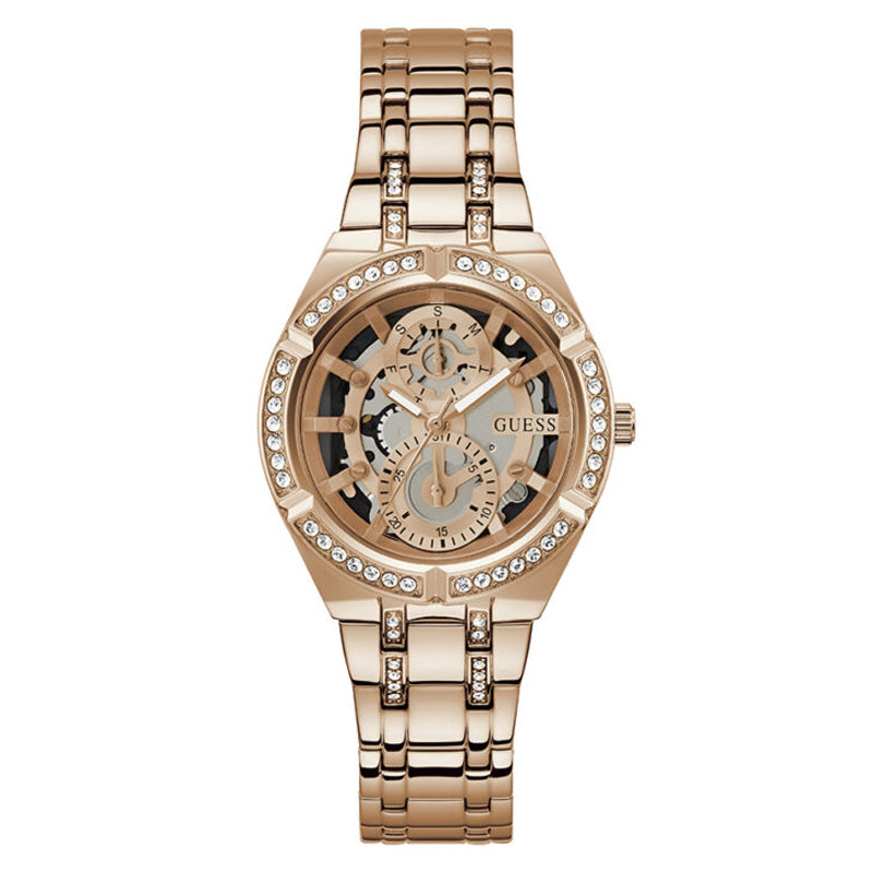 Guess Women’s Quartz Rose Gold Stainless Steel Rose Gold Dial 36mm Watch GW0604L3