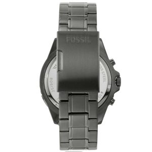 Fossil Men’s Chronograph Quartz Grey Stainless Steel Grey Dial 44mm Watch FS5621