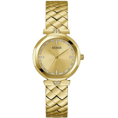 Guess Women’s Quartz Gold Stainless Steel Gold Dial 34mm Watch GW0613L2