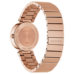 Gucci Women’s Swiss Made Quartz Stainless Steel Mother of pearl Dial 29mm Watch YA133515