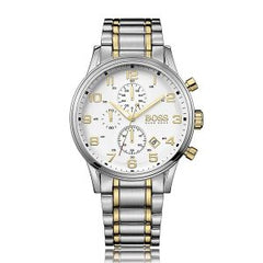 Hugo Boss Men’s Quartz Stainless Steel White Dial 44mm Watch 1513236
