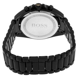 Hugo Boss Men’s Chronograph Quartz Stainless Steel Black Dial 45mm Watch 1513277 Comes with Hugo Boss Packaging