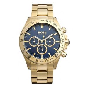 Hugo Boss Men’s Chronograph Quartz Stainless Steel Blue Dial 44mm Watch 1513340