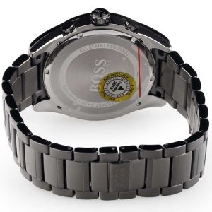 Hugo Boss Men’s Chronograph Quartz Stainless Steel Grey Dial 44mm Watch 1513364