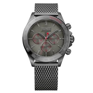 Hugo Boss Men’s Chronograph Stainless Steel Black Dial 44mm Watch 1513712