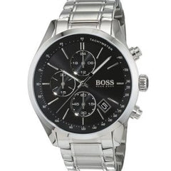 Hugo Boss Men’s Chronograph Quartz Stainless Steel Black Dial 44mm Watch 1513477