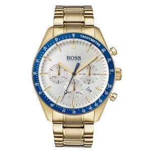 Hugo Boss Men’s Quartz Stainless Steel Silver Dial 44mm Watch 1513631