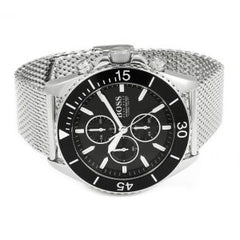 Hugo Boss Men’s Chronograph Quartz Stainless Steel Black Dial 48mm Watch 1513701