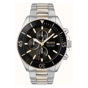 Hugo Boss Men’s Chronograph Quartz Stainless Steel Black Dial 48mm Watch 1513705