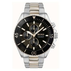 Hugo Boss Men’s Chronograph Quartz Stainless Steel Black Dial 48mm Watch 1513705