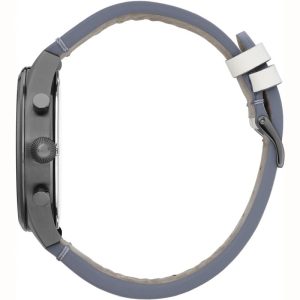 Hugo Boss Men’s Quartz Grey Leather Strap Grey Dial 44mm Watch 1513710