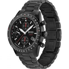 Hugo Boss Men’s Quartz Black Stainless Steel Black Dial 44mm Watch 1513771
