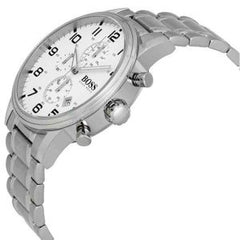 Hugo Boss Men’s Quartz Stainless Steel White Dial 44mm Watch 1513182