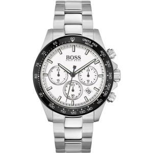 Hugo Boss Men’s Chronograph Quartz Stainless Steel White Dial 43mm Watch 1513875