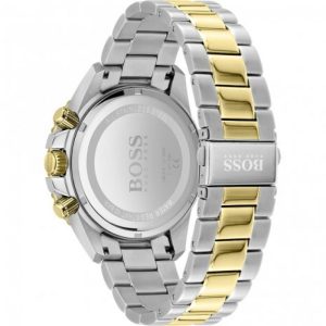 Hugo Boss Men’s Quartz Two-Tone Stainless Steel Black Dial 45mm Watch 1513908
