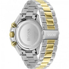 Hugo Boss Men’s Quartz Two-Tone Stainless Steel Black Dial 45mm Watch 1513908