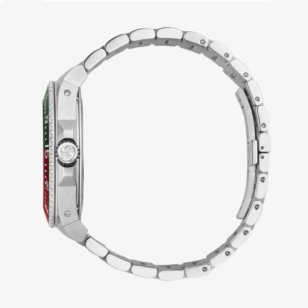 Gucci Men’s Swiss Made Quartz Stainless Steel Green Dial 45mm Watch YA136222