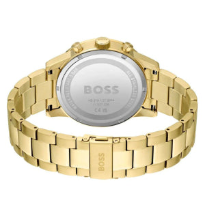 Hugo Boss Men’s Quartz Gold Stainless Steel Green Dial 44mm Watch 1513923
