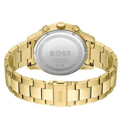Hugo Boss Men’s Quartz Gold Stainless Steel Green Dial 44mm Watch 1513923