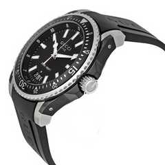 Gucci Men’s Swiss Made Quartz Black Silicone Strap Black Dial 45mm Watch YA136204