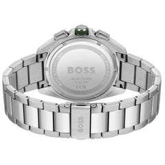 Hugo Boss Men’s Quartz Silver Stainless Steel Green Dial 44mm Watch 1513951