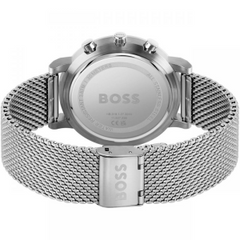Hugo Boss Men’s Quartz Silver Stainless Steel Grey Dial 43mm Watch 1513807