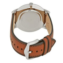 Fossil Men’s Quartz Brown Leather Strap Off White Dial 44mm Watch FS5306