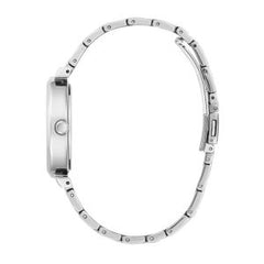 Guess Women’s Quartz Silver Stainless Steel Black Dial 34mm Watch GW0613L1