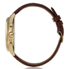 Hugo Boss Men’s Quartz Brown Leather Strap Champagne Dial 42mm Watch 1513545