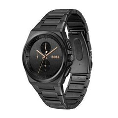 Hugo Boss Men’s Quartz Black Stainless Steel Black Dial 44mm Watch 1514068