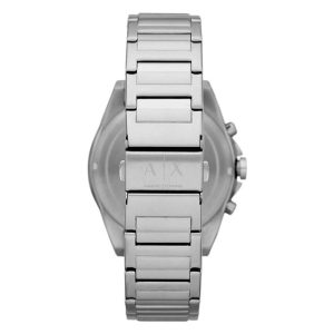 Armani Exchange Men’s Quartz Silver Stainless Steel Black Dial 44mm Watch AX2600