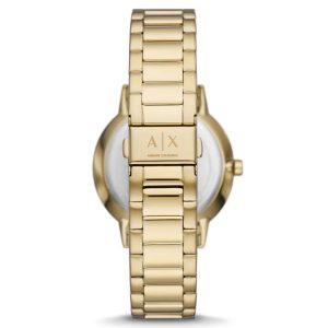 Armani Exchange Men’s Quartz Gold Stainless Steel Black Dial 42mm Watch AX2747