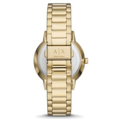 Armani Exchange Men’s Quartz Gold Stainless Steel Black Dial 42mm Watch AX2747